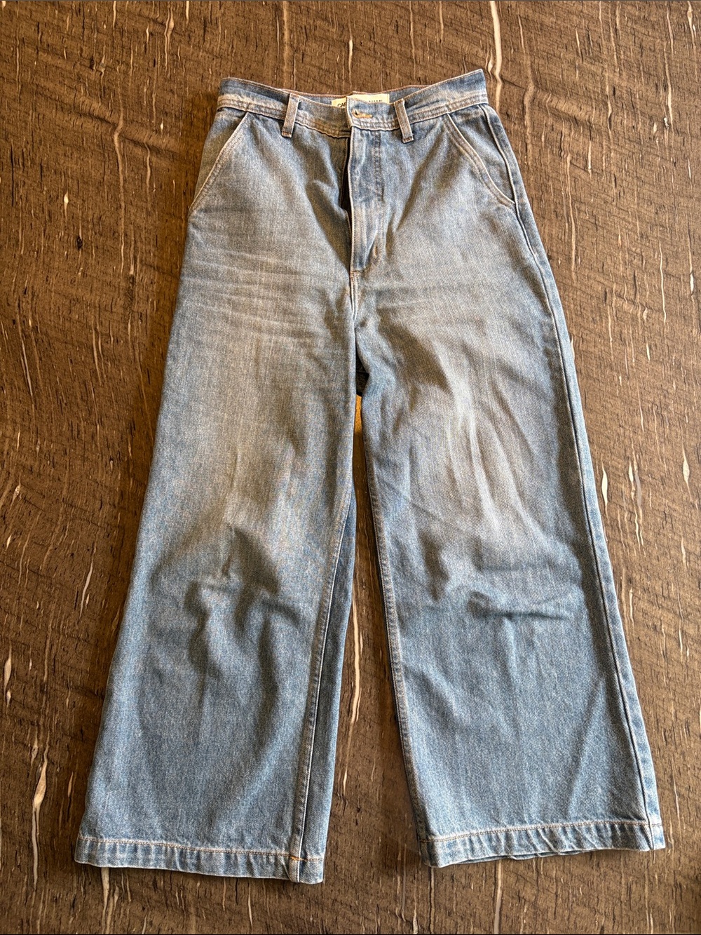 Caron Callahan Andes Pant in Washed 70s Light Blue Wide-Leg Trouser Jeans ($355) - Picture 5 of 12